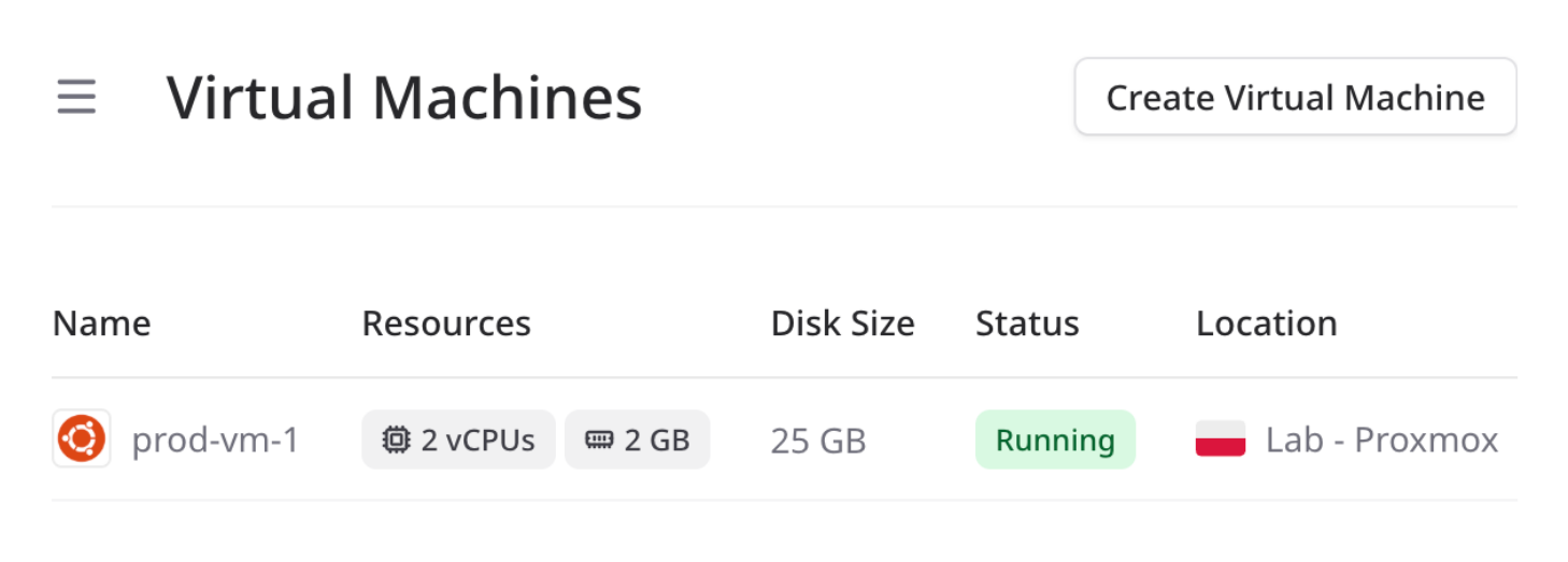 create virtual machines proxmox multi-tenancy portal